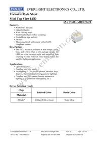 65-21/G6C-AQ1R2B/2T Datasheet Cover