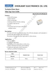 65-21/T2C-FV1W2E/2T Datasheet Cover