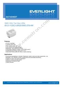 65-21-Y2SC-L6R2S1B0E-2T8-AM Datasheet Cover