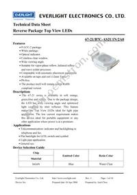 67-21/B7C-AS2U1N/2A0 Datasheet Cover