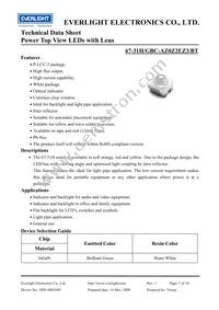 67-31H/GBC-AZ0Z2EZ3/BT Datasheet Cover