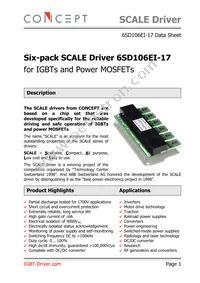 6SD106EI-17 Datasheet Cover