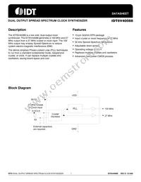 6V40088CNBGI8 Datasheet Cover