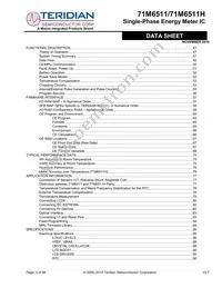 71M6511-IGTR/F Datasheet Page 3