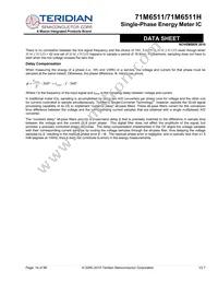 71M6511-IGTR/F Datasheet Page 14