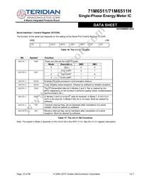 71M6511-IGTR/F Datasheet Page 23