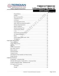 71M6513-IGTR/F Datasheet Page 3