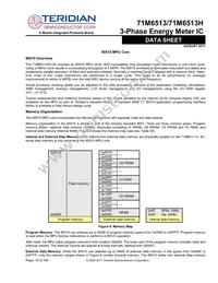 71M6513-IGTR/F Datasheet Page 16