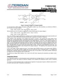 71M6521BE-IGTR/F Datasheet Page 11