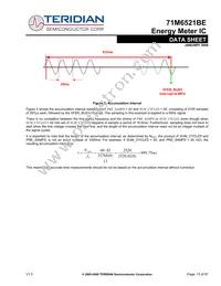 71M6521BE-IGTR/F Datasheet Page 15