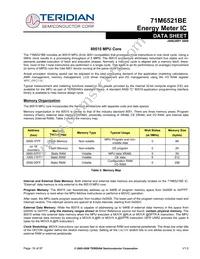 71M6521BE-IGTR/F Datasheet Page 16