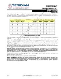 71M6521BE-IGTR/F Datasheet Page 17