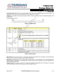 71M6521BE-IGTR/F Datasheet Page 20