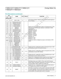 71M6542GT-IGTR/F Datasheet Page 17