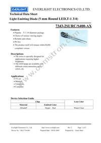 7343-2SURC/S400-A7 Datasheet Cover