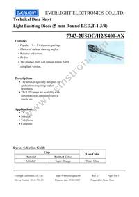 7343-2USOC/H2/S400-A8 Datasheet Cover