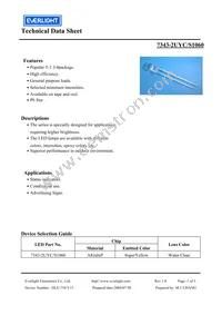 7343-2UYC/S1060 Datasheet Cover