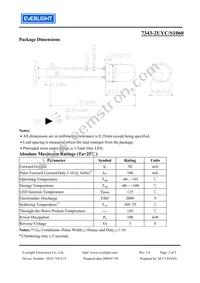 7343-2UYC/S1060 Datasheet Page 2