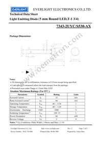 7343-2UYC/S530-A4 Datasheet Page 2