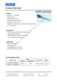 7343-B1C2-APSA-X-MS Datasheet Cover