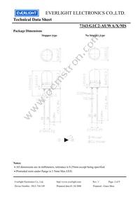 7343-G1C2-AUWA-X-MS Datasheet Page 2