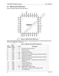 73M1916-IVTR/F Datasheet Page 12