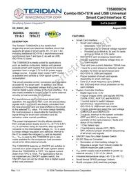 73S8009CN-32IM/F Datasheet Cover