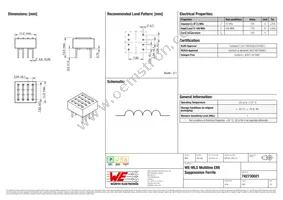 742730021 Datasheet Cover