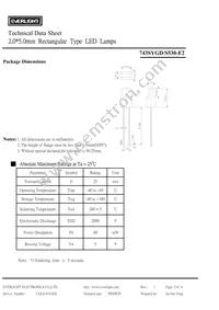 743SYGD/S530-E2 Datasheet Page 2