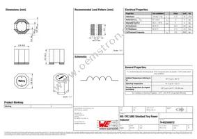 74402500072 Datasheet Cover