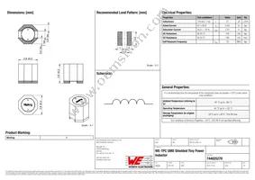 744025270 Datasheet Cover