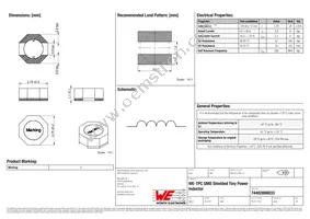 74402800033 Datasheet Cover