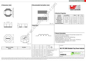 744028150 Datasheet Cover