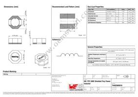 74402900016 Datasheet Cover