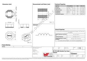 74402900047 Datasheet Cover