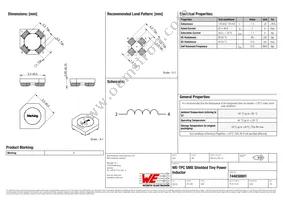 744030001 Datasheet Cover