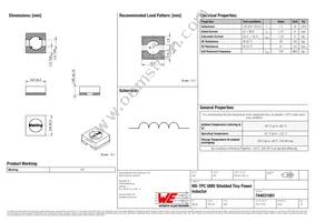 744031001 Datasheet Cover