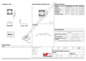 744031150 Datasheet Cover