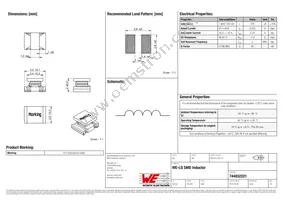 744032221 Datasheet Cover