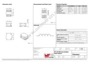 744040200033 Datasheet Cover