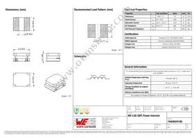 74404024180 Datasheet Cover