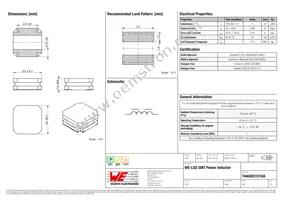 74404031010A Datasheet Cover