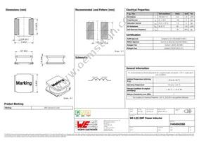 74404042068 Datasheet Cover