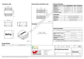 74404043033A Datasheet Cover