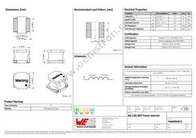 74404054015 Datasheet Cover