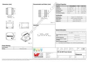 74404054330 Datasheet Cover