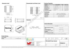 74404063101 Datasheet Cover