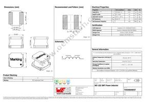 744040640047 Datasheet Cover