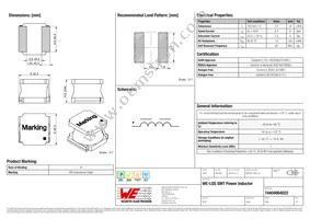 74404064022 Datasheet Cover