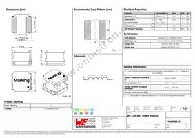 74404064121 Datasheet Cover